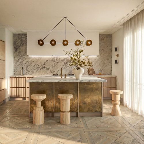 Wizualizacja kuchni, wood natural, Justyna Sonta, Warszawa WOOD & STONE